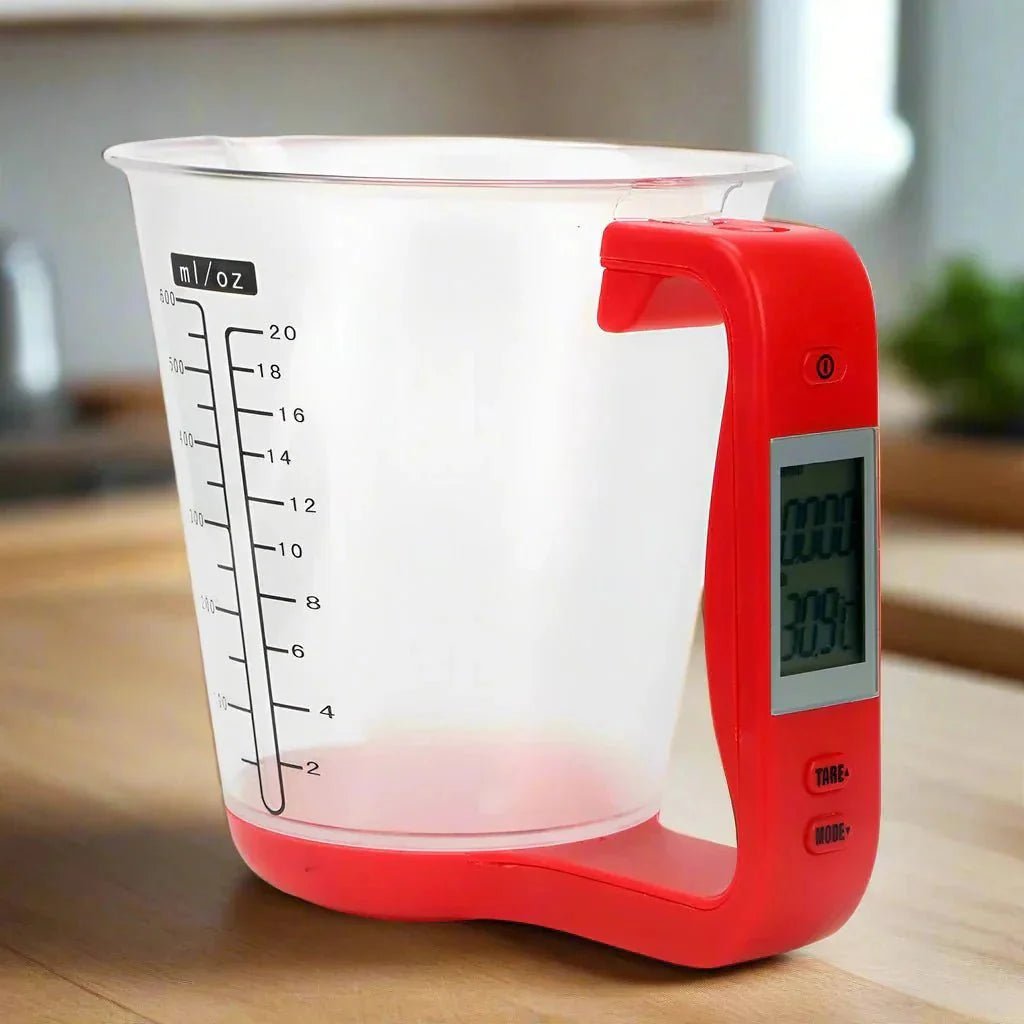 Balance de Cuisine - ElectronicCups™ - Rouge - Empire de la cuisine