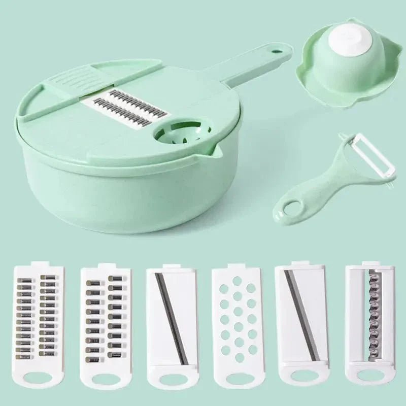 Hachoir Manuel - CutShredGrater™ - Vert - Empire de la cuisine